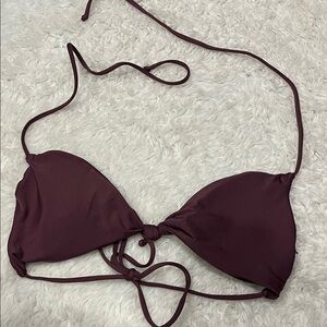 Volcom Deep Burgundy Bikini Top